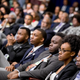 The face you make when you have to listen to Betsy DeVos talk at a White House-hosted summit on HBCUs (AP Photo/Andrew Harnik)